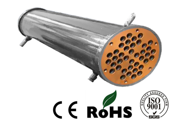 Cambiador de calor del condensador del acero inoxidable de SS316L con el material del tubo de la aleación de níquel de cobre